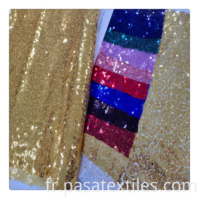 2023 New Fashion Sequin Poly Tulle Mesh Fabric African Sequins Lace Fabrics Purple Sequin Fabric For Girl Dress1